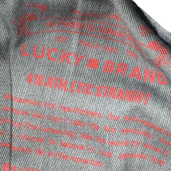 Lucky Brand Men’s 410 Clover Athletic Straight Jeans 30X30 - Picture 11 of 11